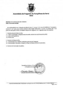 Convocatória Reunião Ordinária