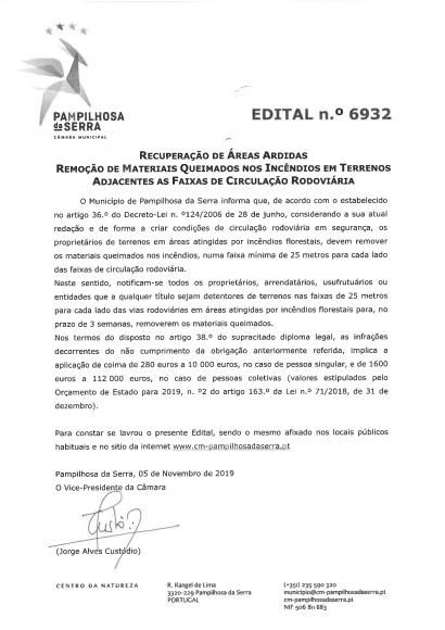 Recuperação de áreas Ardidas