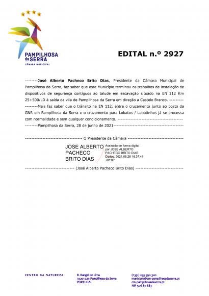 Estrada  Nacional 112 Km25+500/LD